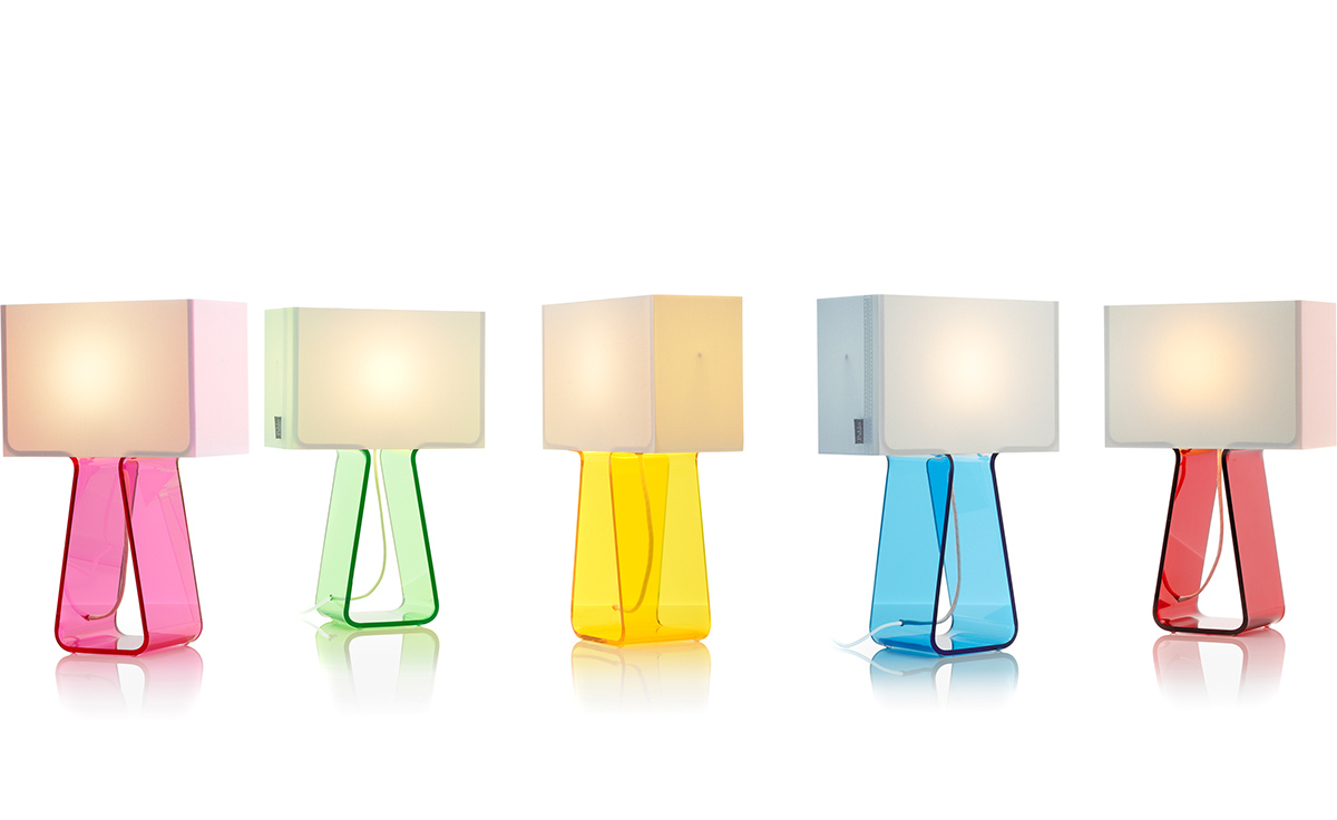 tube top table lamp