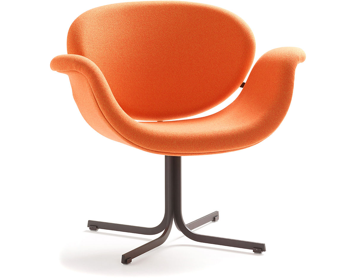 pierre paulin tulip midi chair with cross base
