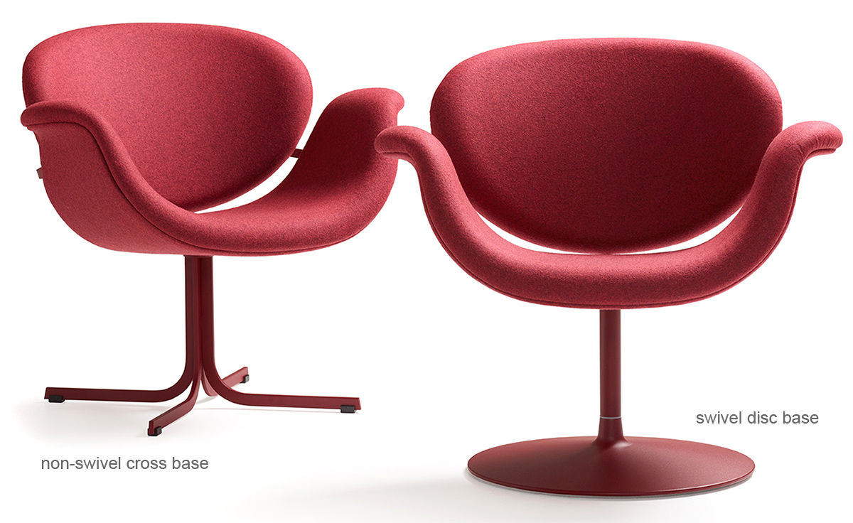 pierre paulin tulip midi chair with cross base