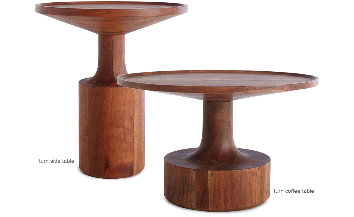 turn tall side table