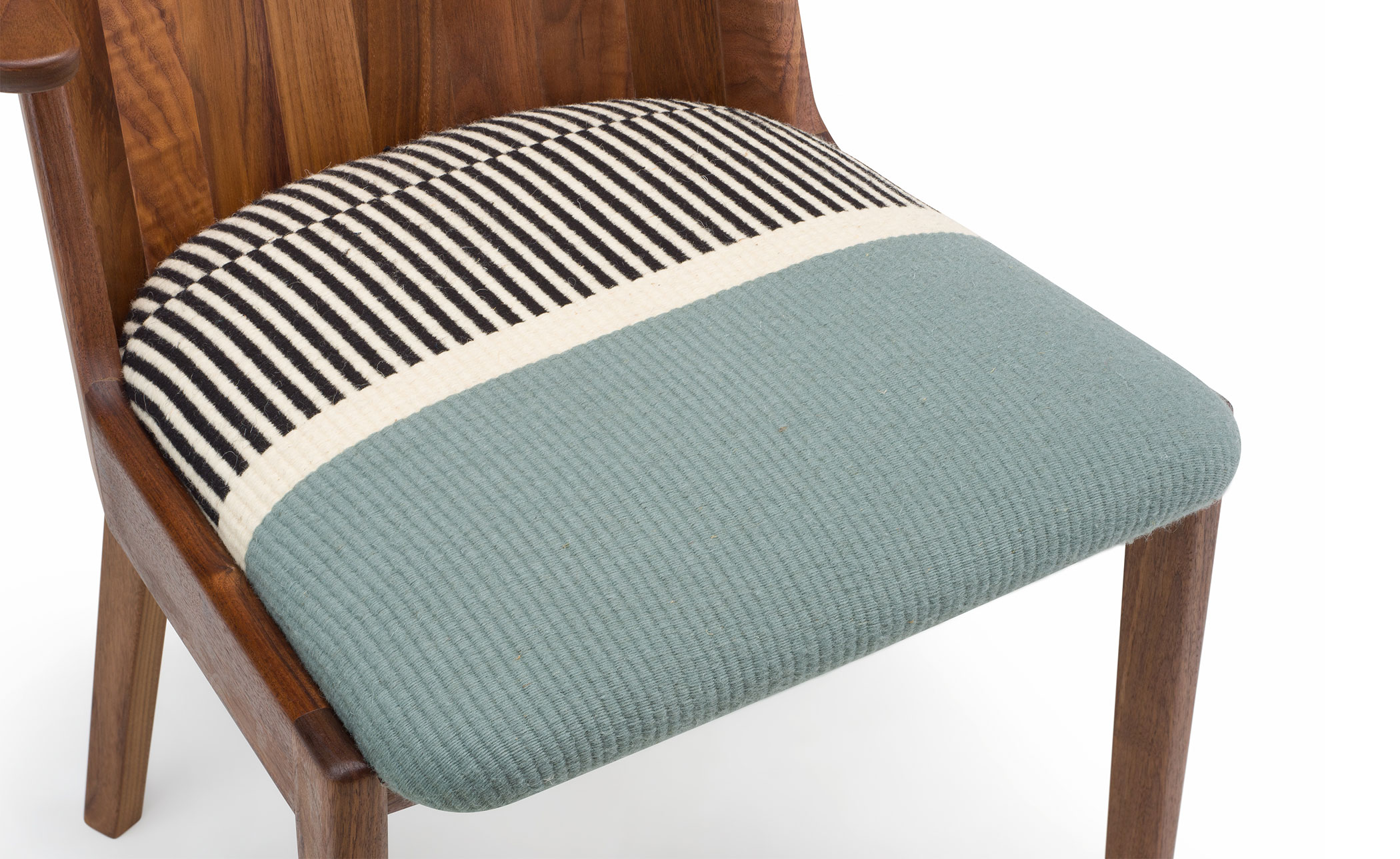 Twenty-Five Dining Armchair with Manta Gil upholstery