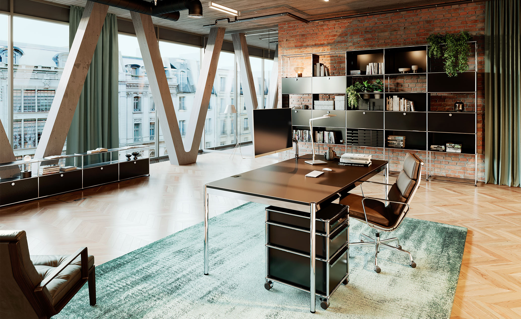 USM Haller Media Unit Low
