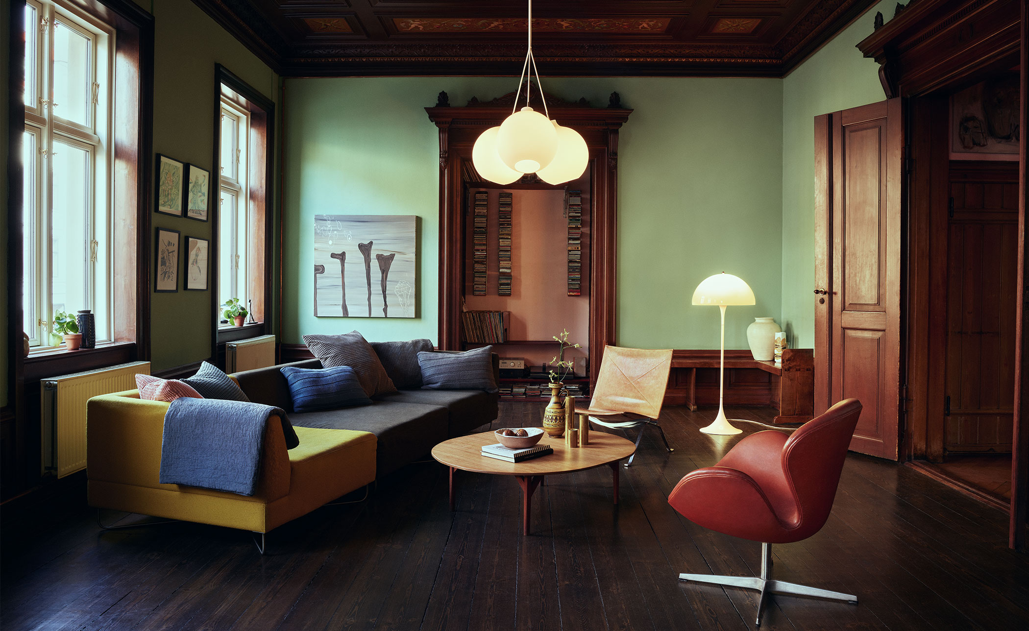 verner panton panthella floor lamp