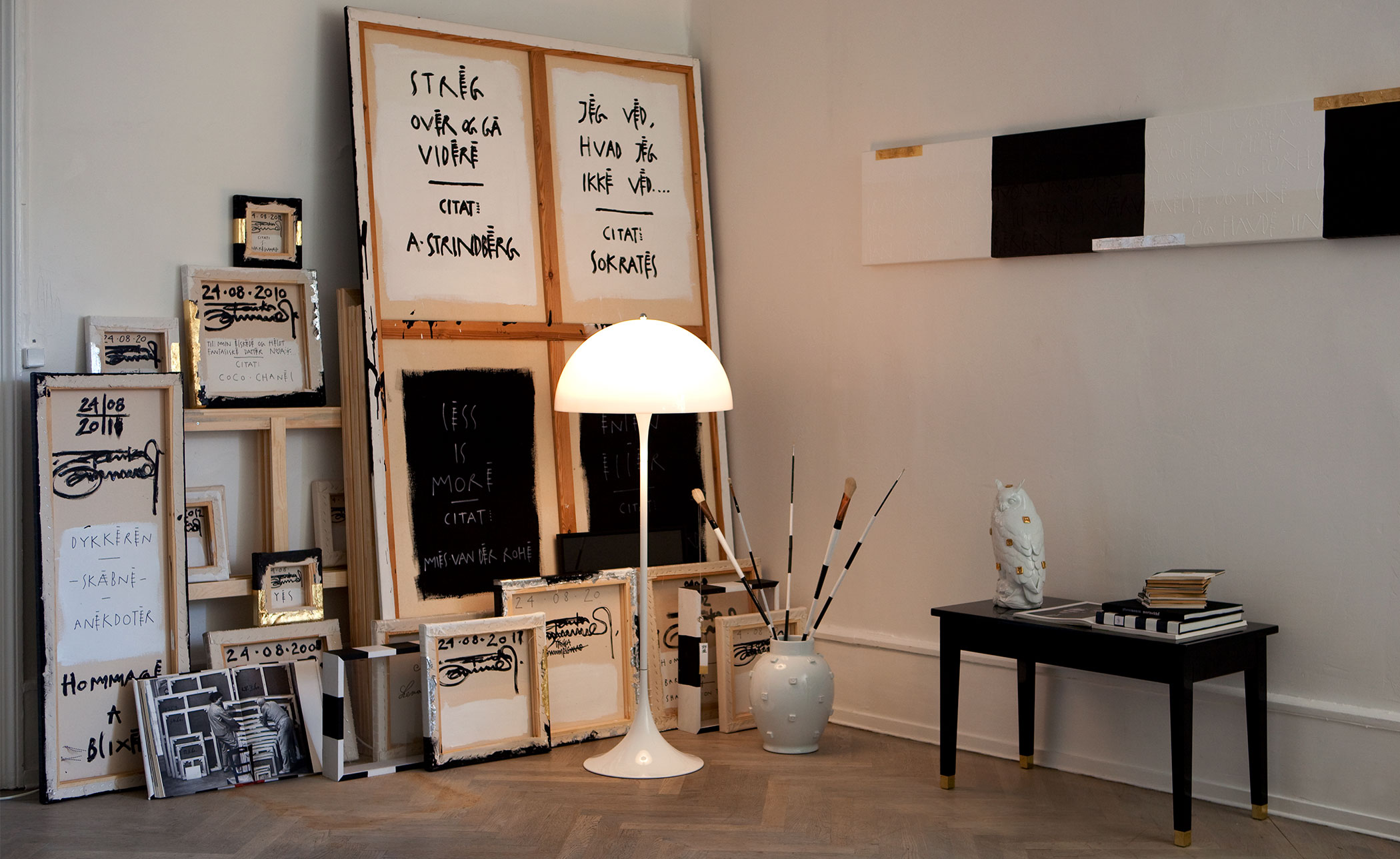verner panton panthella floor lamp