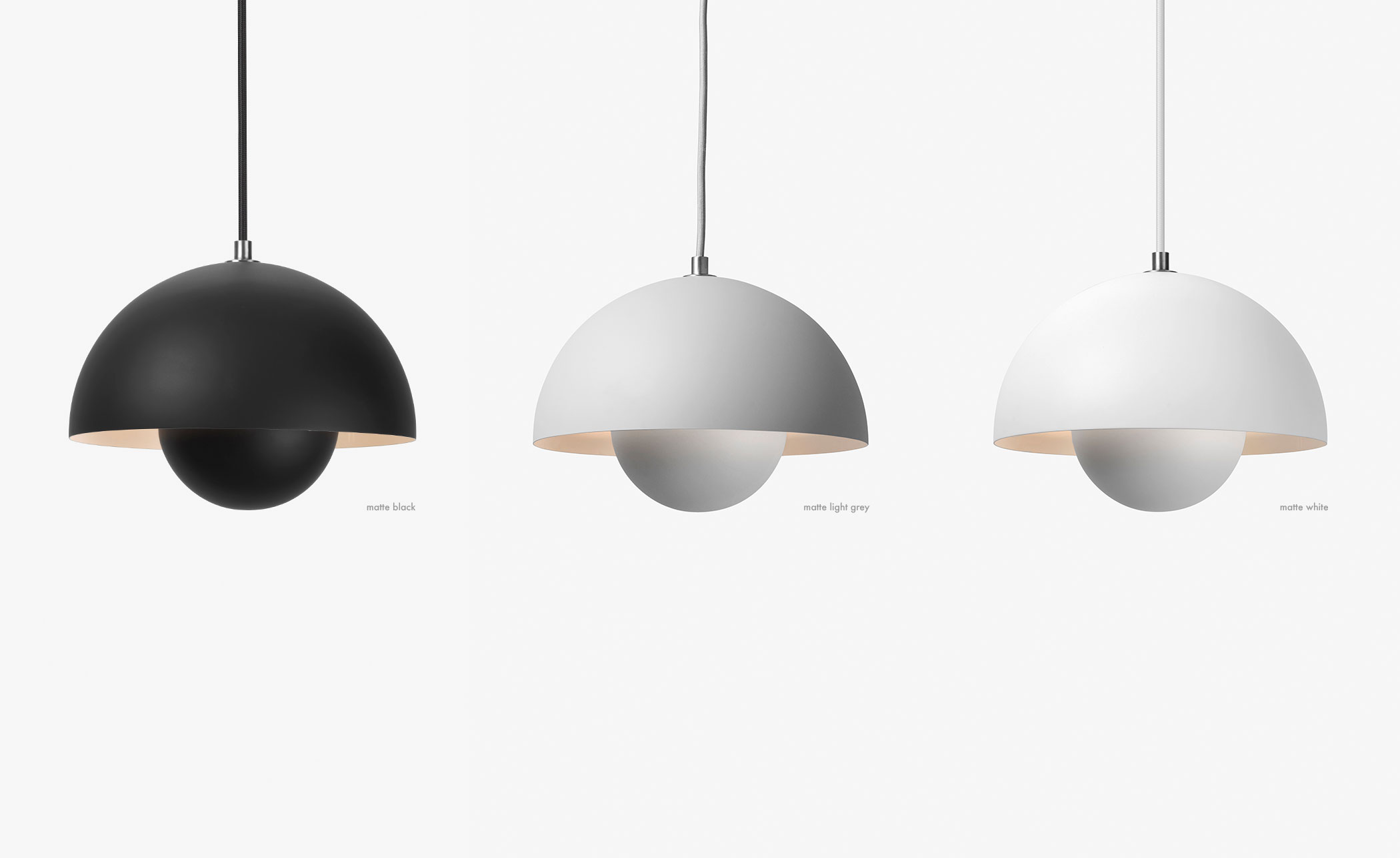 verner panton vp1 flowerpot suspension lamp