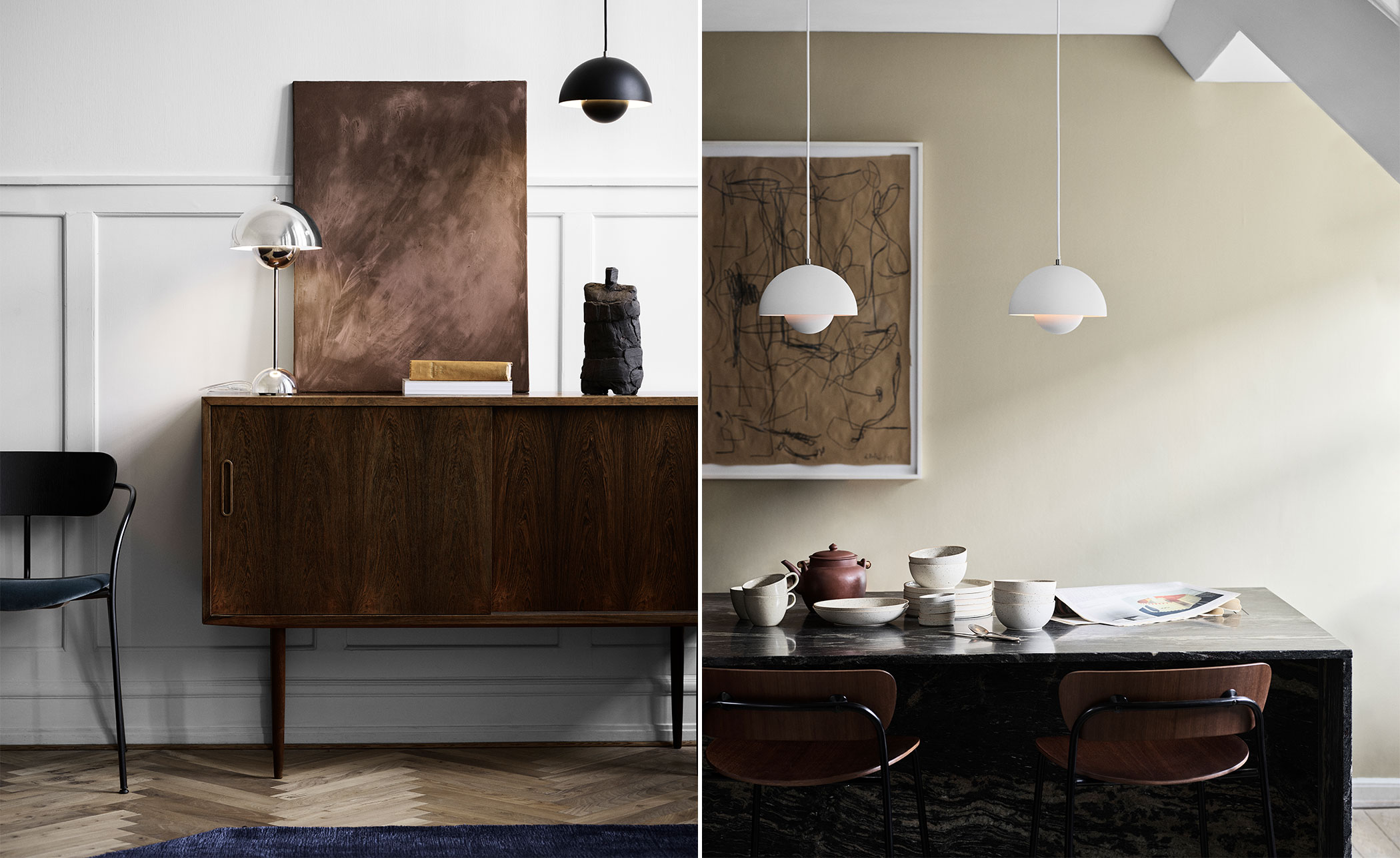 verner panton vp1 flowerpot suspension lamp