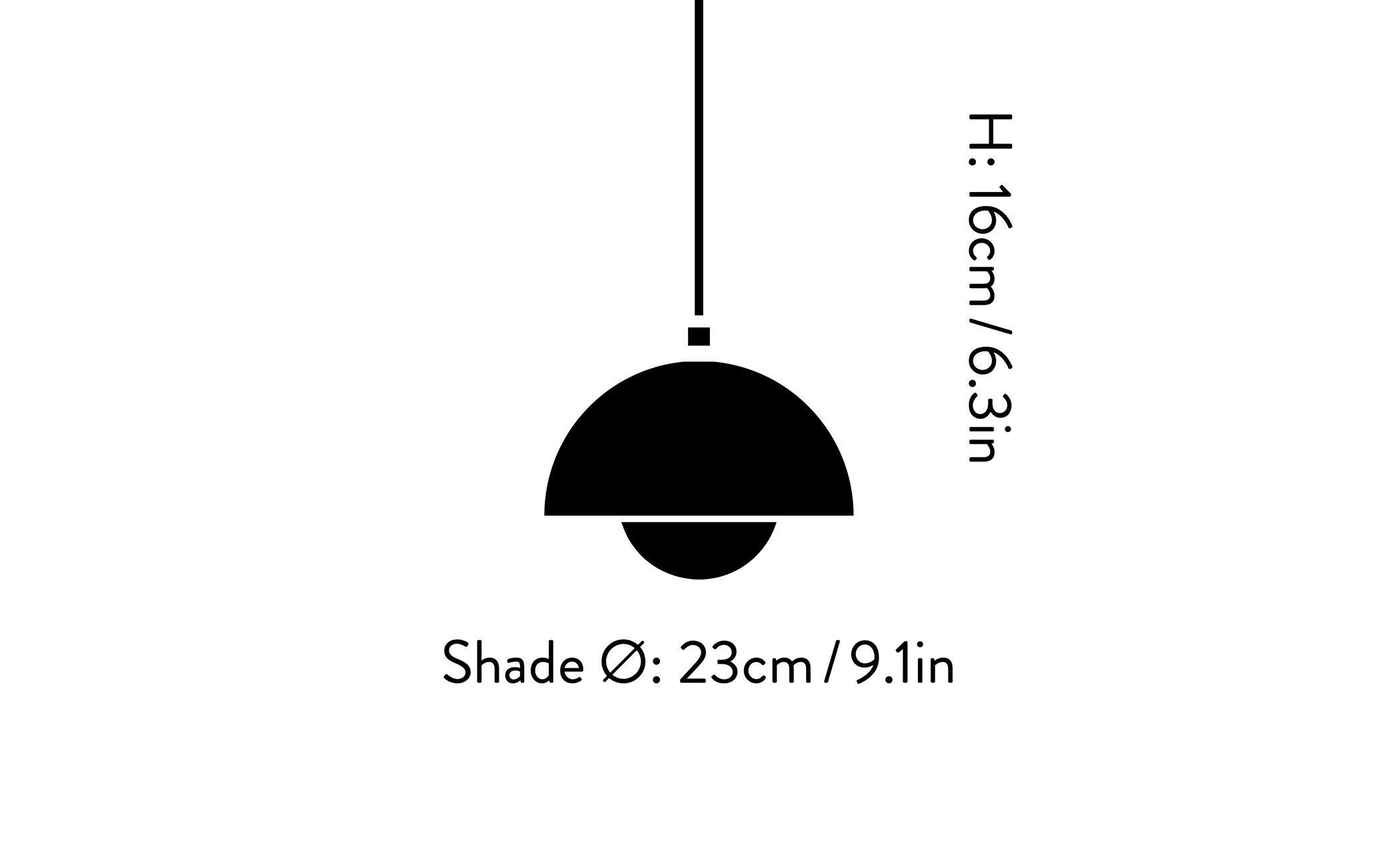 verner panton vp1 flowerpot suspension lamp