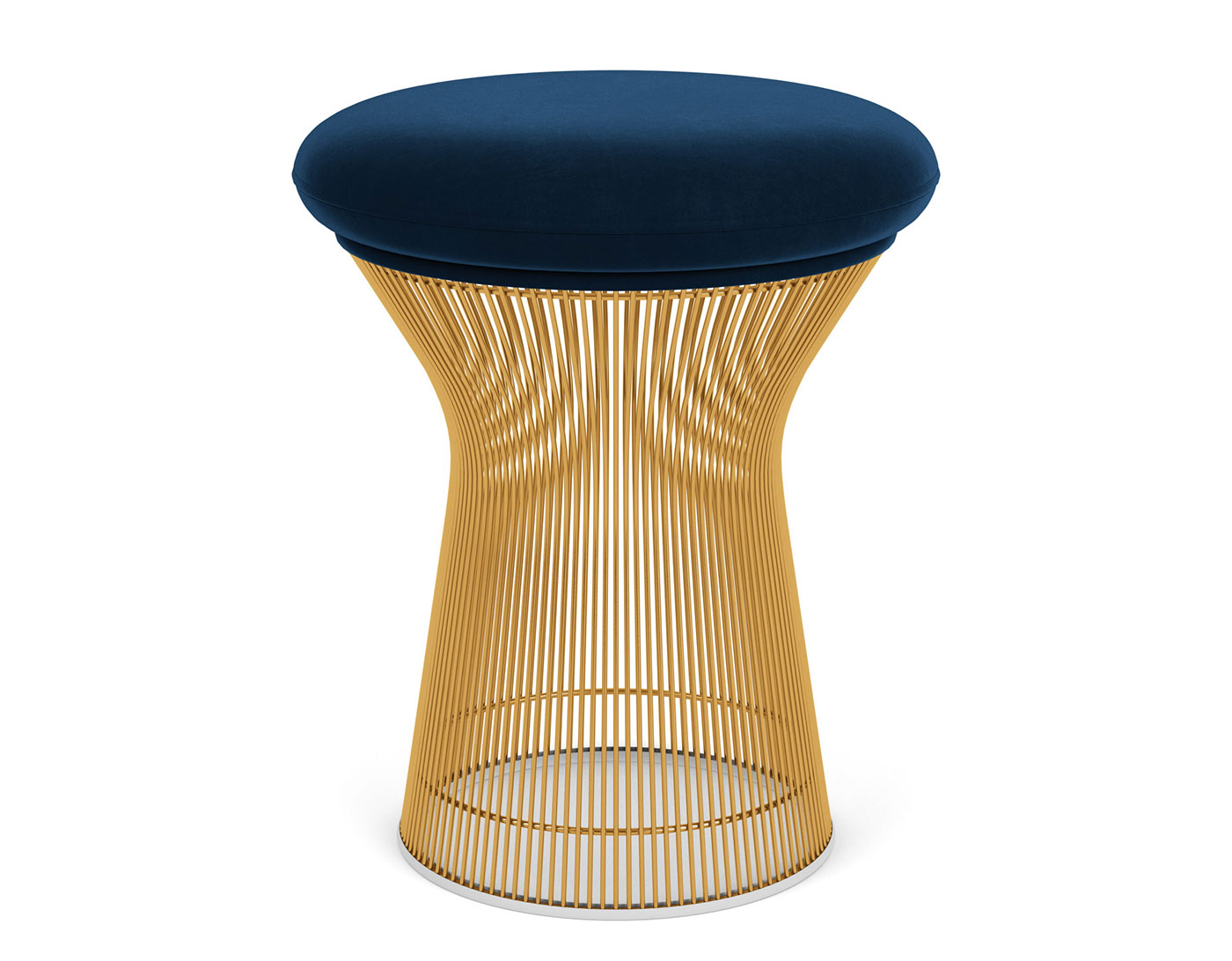 platner gold plated stool