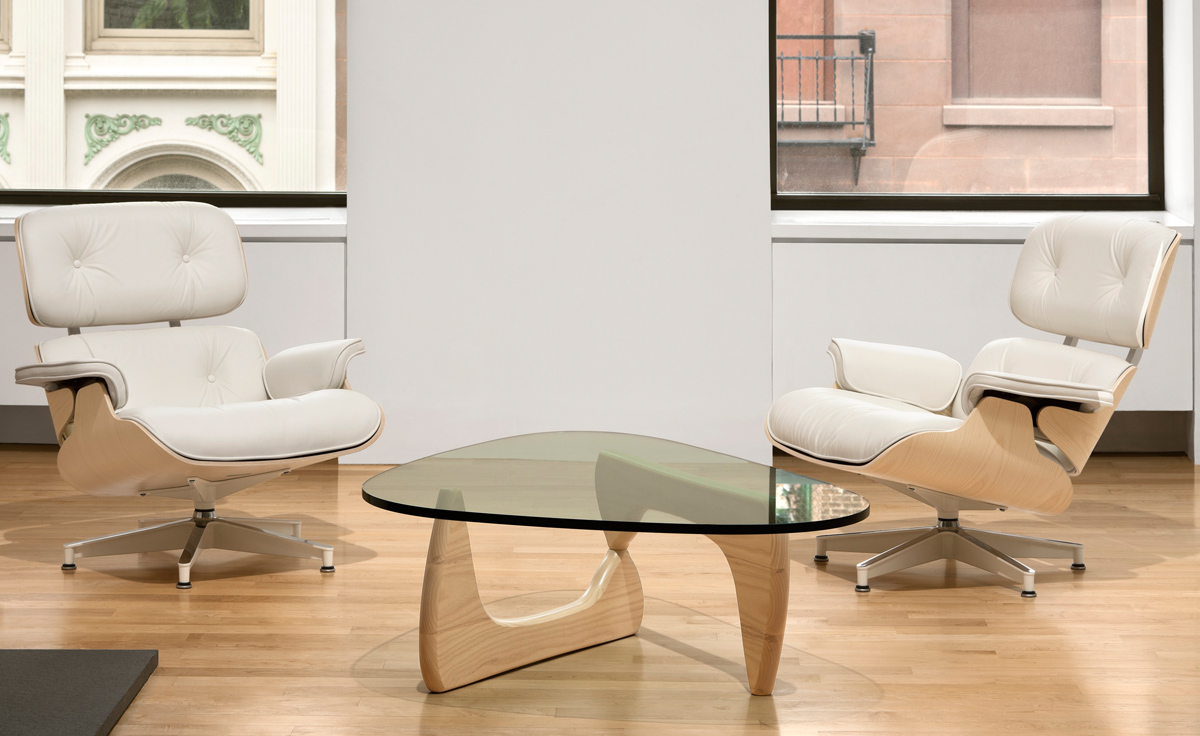 white ash eames&reg; lounge chair without ottoman