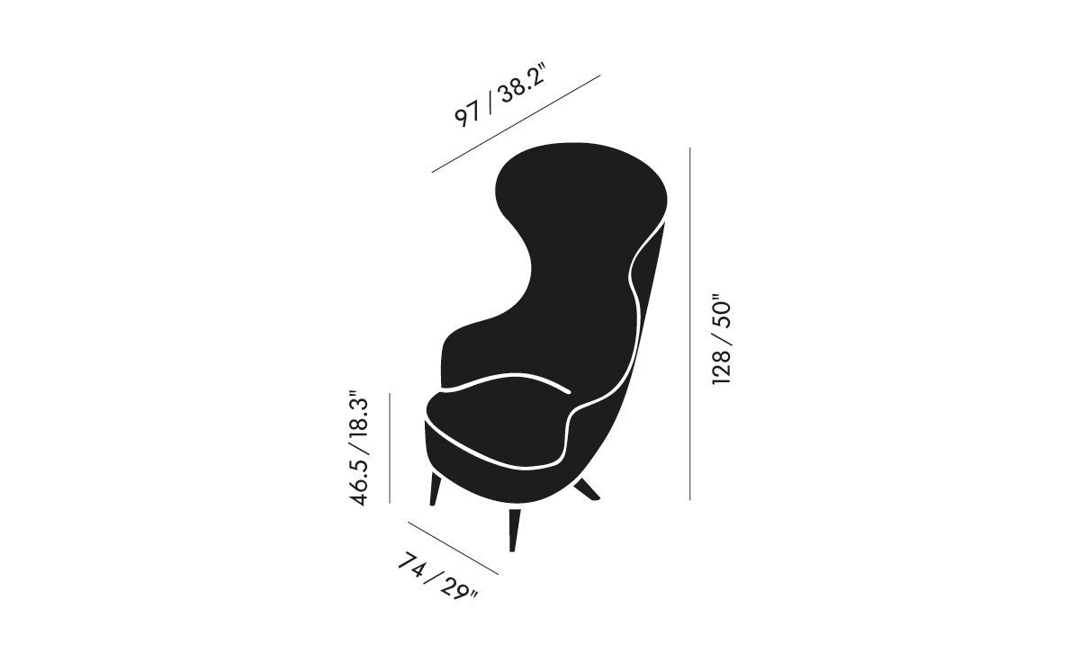 wingback lounge chair