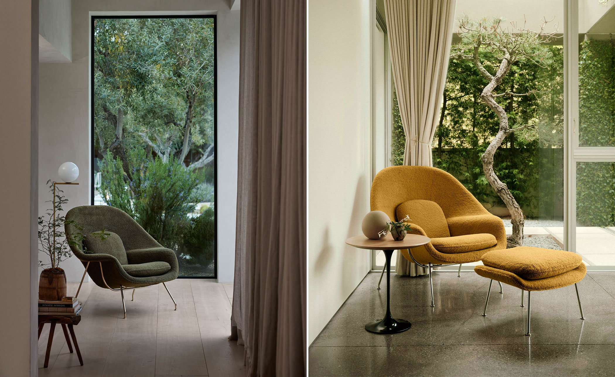 womb lounge chair & ottoman