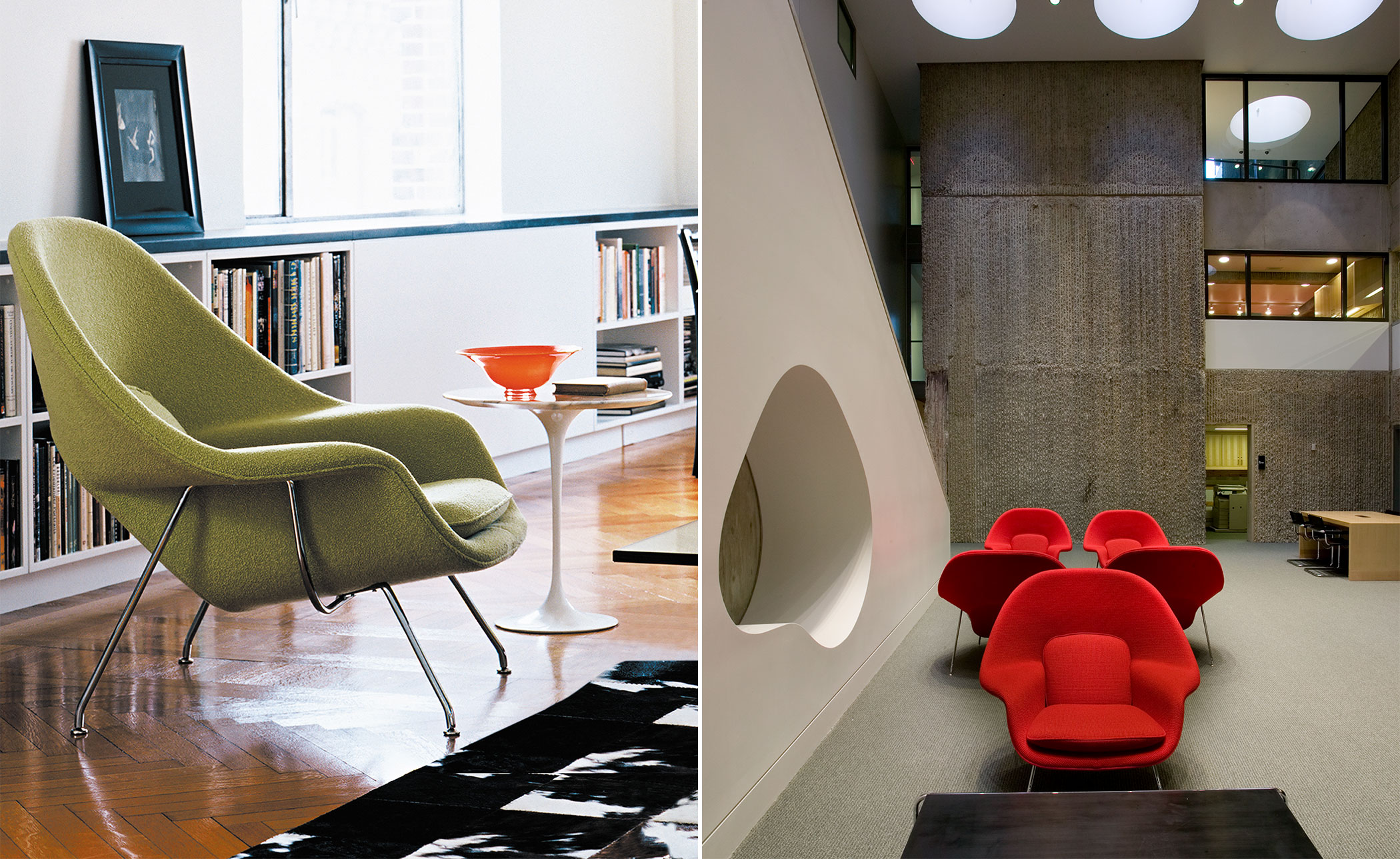womb lounge chair & ottoman